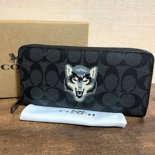 コーチ(COACH)の新品 COACH コーチ F31520 シグネチャー 狼 オオカミ 長財布(財布)