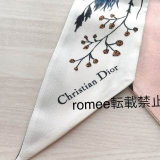 新品 DIOR ローザムタビリス ピンク ミッツァ スカーフ