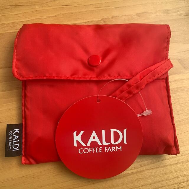 KALDI(カルディ)のカルディ　エコバッグ　赤 レディースのバッグ(エコバッグ)の商品写真