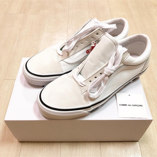 メンズ新作 新品コムデギャルソン×バンズ オールドスクール スニーカーCDG VANS