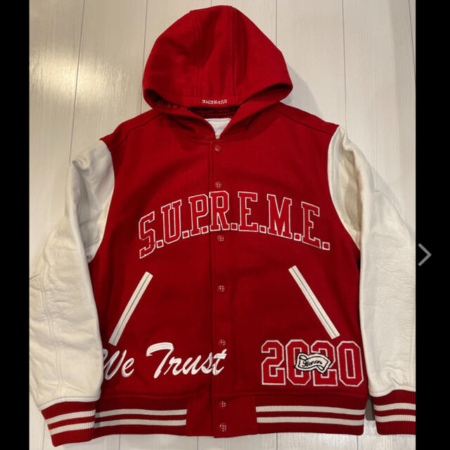 定価以下19AW supreme スタジャンRED Mメンズ