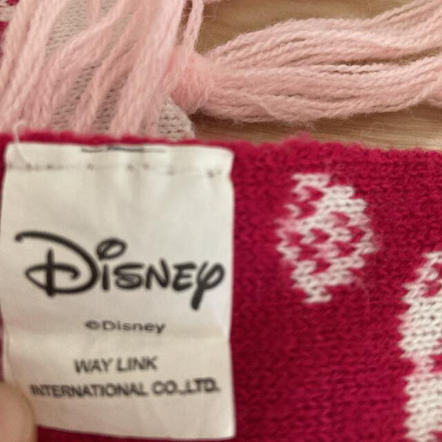Disney(ディズニー)の【お値下げ】ディズニー ミニーちゃんのピンクのマフラー キッズ/ベビー/マタニティのこども用ファッション小物(マフラー/ストール)の商品写真