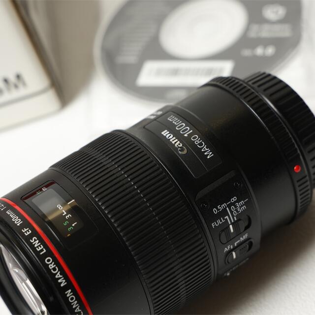 Canon(キヤノン)のCanon EF100mm f2.8 macro 箱付き　美品 スマホ/家電/カメラのカメラ(レンズ(単焦点))の商品写真