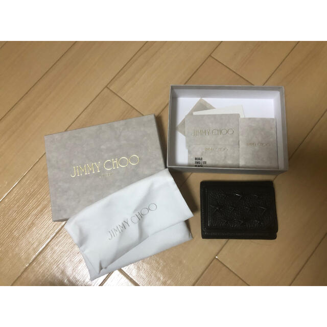 JIMMY CHOO 3つ折り財布　黒