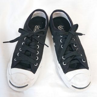 コンバース(CONVERSE)の●コンバース★ジャックパーセル★黒★23cm★converse★rp900(スニーカー)