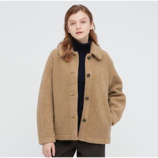 ユニクロ(UNIQLO)の【ユニクロ】ボアフリースステンカラーショートコート(その他)