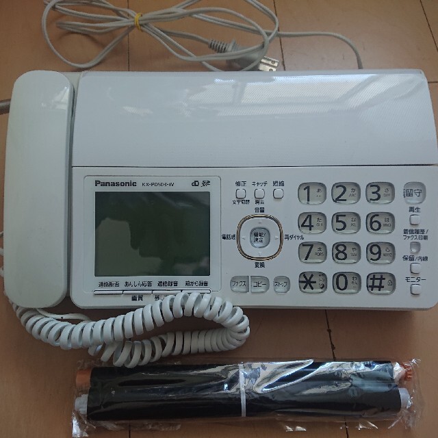 Panasonic パーソナルファックスKX-PD503-W おたっくす FAX