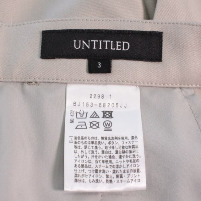 UNTITLED(アンタイトル)のUNTITLED クロップドパンツ レディース レディースのパンツ(クロップドパンツ)の商品写真