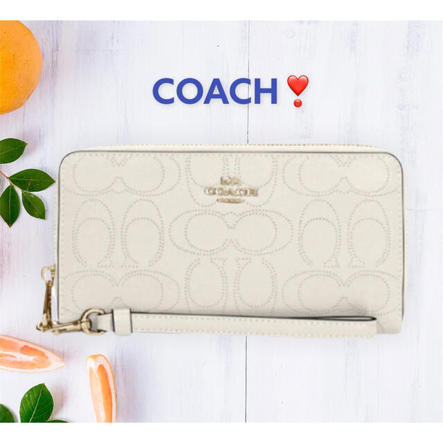 COACH❣️ロング ジップアラウンドウォレット In シグネチャー レザー