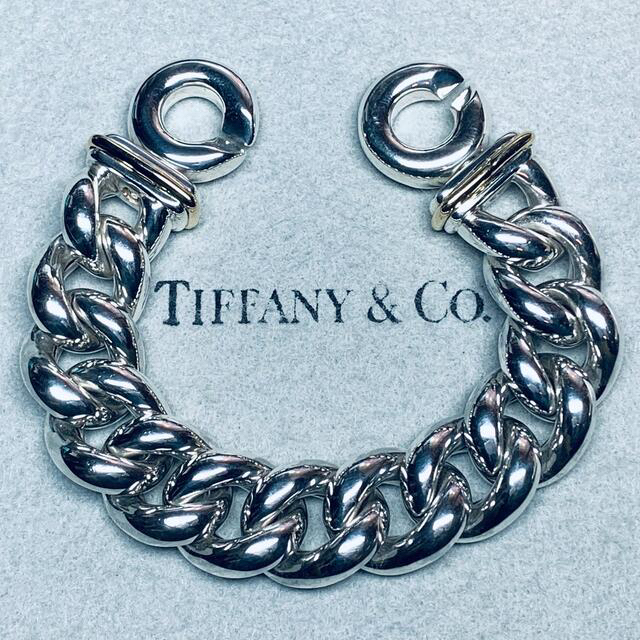 VINTAGE TIFFANY ティファニー カーブ チェーン ブレスレット