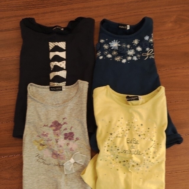 BeBe(ベベ)のべべ120cmトップス8枚セット+ボトム1本(女児) キッズ/ベビー/マタニティのキッズ服女の子用(90cm~)(ワンピース)の商品写真