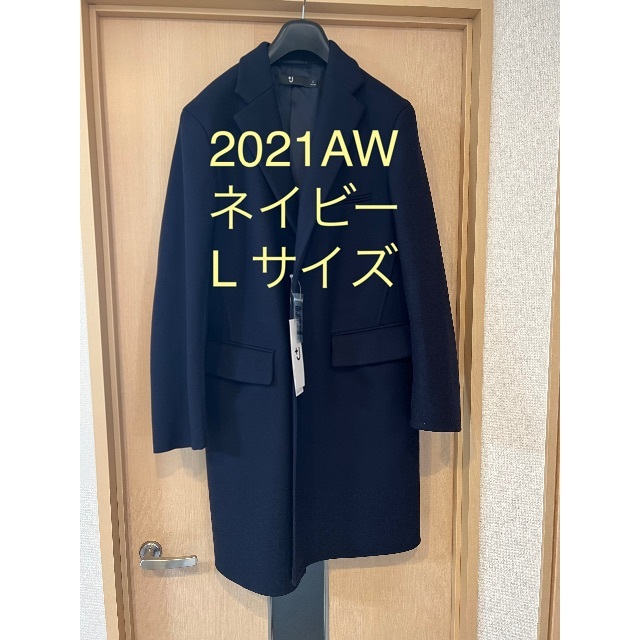 ウールブレンドチェスターコート　＋J ネイビー　2021AW