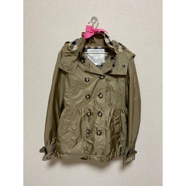 BURBERRY(バーバリー)のバーバリー　キッズ　トレンチコート10y size キッズ/ベビー/マタニティのキッズ服女の子用(90cm~)(コート)の商品写真