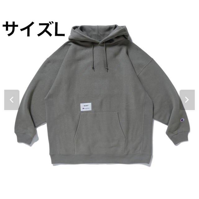 CHAMPION【新品】wtaps CHAMPION ACADEMY HOODED ブラック L