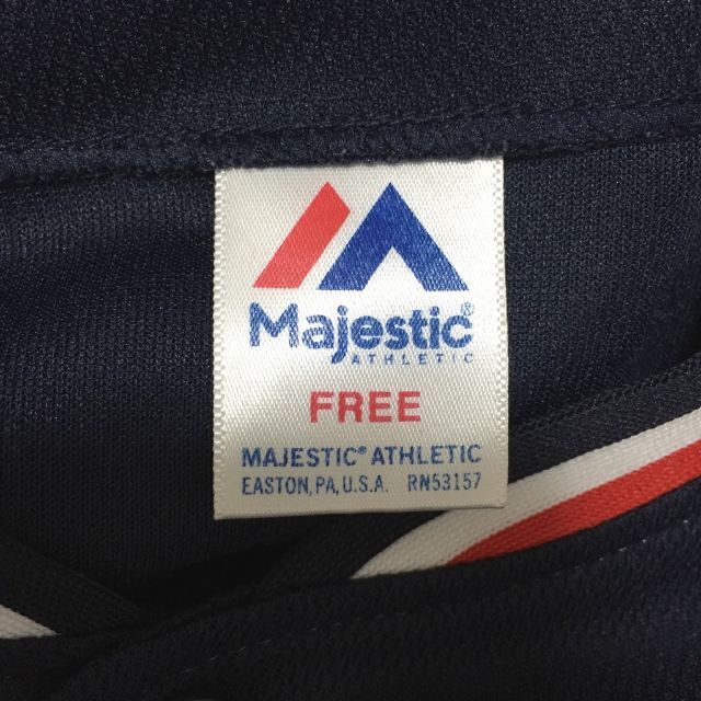 Majestic(マジェスティック)の【人気】マジェスティック ヤクルトスワローズ ベースボールシャツ ユニフォーム スポーツ/アウトドアの野球(ウェア)の商品写真