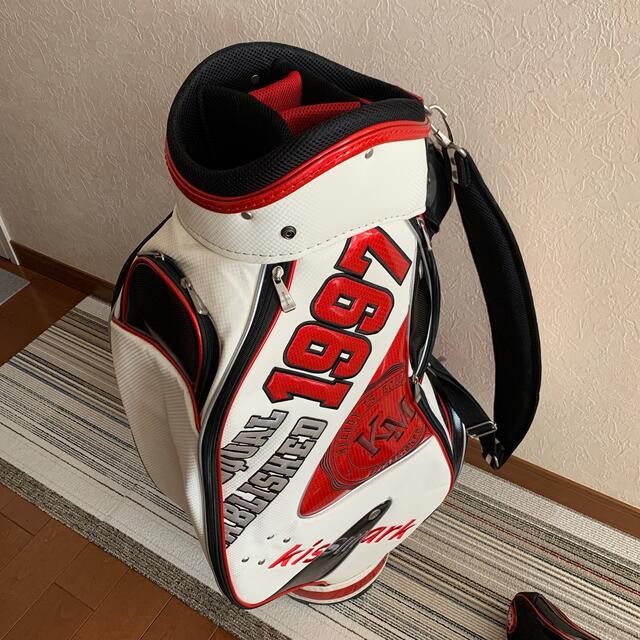 kissmark(キスマーク)の⛳️カッコ良いキャディバッグ & ヘッドカバー3個 💋kissmarkブランド スポーツ/アウトドアのゴルフ(バッグ)の商品写真