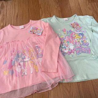 バンダイ(BANDAI)のトロピカルージュプリキュア  プリキュア  長袖T シャツ　２枚セット　110(Tシャツ/カットソー)