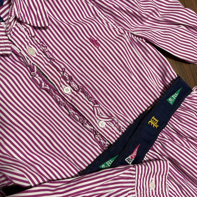 Ralph Lauren(ラルフローレン)のラルフローレン　シャツワンピース　5T キッズ/ベビー/マタニティのキッズ服女の子用(90cm~)(ワンピース)の商品写真