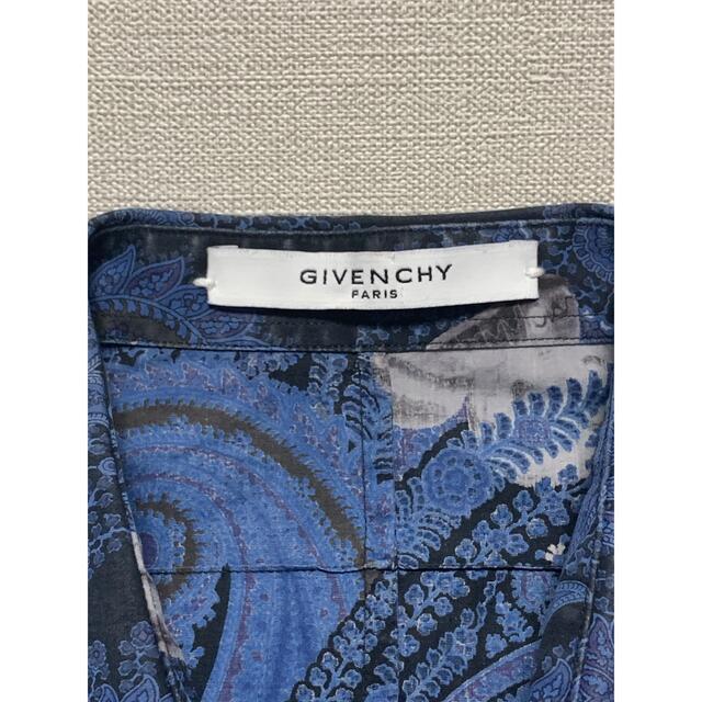 ブティック GIVENCHY シャツ ブルー×チェック メンズ 39 Mサイズ | www