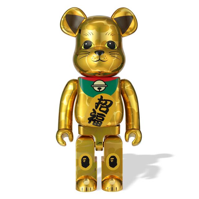 MEDICOM TOY(メディコムトイ)のBAPE BE@RBRICK MANEKINEKO 金 GOLD 1000% エンタメ/ホビーのフィギュア(その他)の商品写真