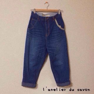 アトリエドゥサボン(l'atelier du savon)のsavon  デニムサルエル(サルエルパンツ)