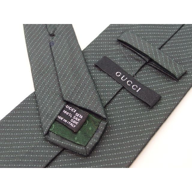 Gucci(グッチ)のGUCCI グッチ グリーン シルク ネクタイ メンズのファッション小物(ネクタイ)の商品写真