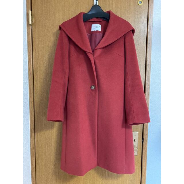ロングコート 赤 美品 apas.lat