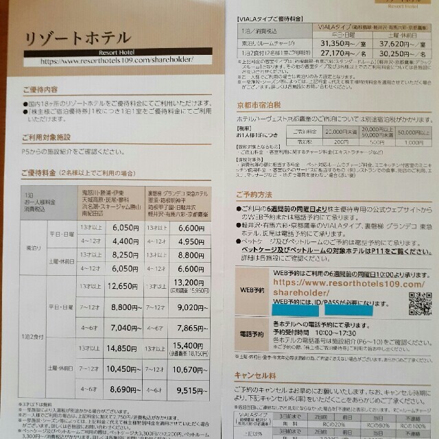 １枚🏨東急ハーヴェストクラブホテルご宿泊ご優待券有効期限 2022年8月31日 チケットの優待券/割引券(宿泊券)の商品写真