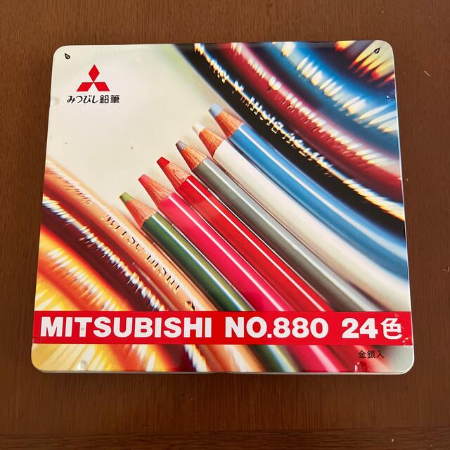 三菱鉛筆(ミツビシエンピツ)の三菱色鉛筆24色 エンタメ/ホビーのアート用品(色鉛筆)の商品写真