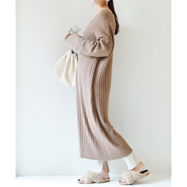 TODAYFUL(トゥデイフル)のTODAYFUL  Soft Ribknit Dress ソフトリブニットドレス レディースのワンピース(ロングワンピース/マキシワンピース)の商品写真