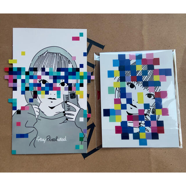 MAKERS SPACE x 山口真人 stay pixelated ステッカーbacksideworks