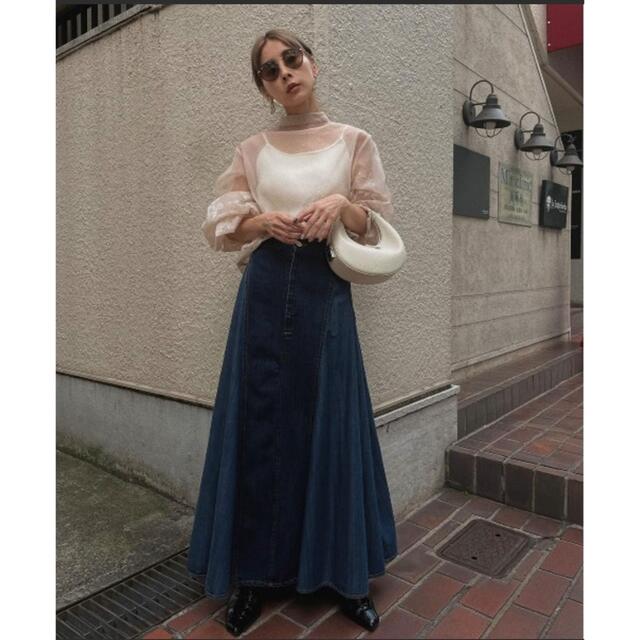 Ameri VINTAGE(アメリヴィンテージ)の【タグ付】AMERI JAPAN DENIM TWIN FLARE SKIRT レディースのスカート(ロングスカート)の商品写真