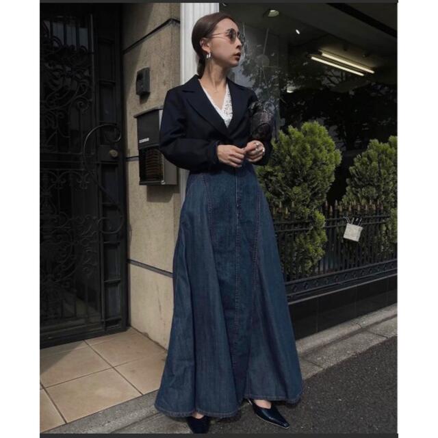 Ameri VINTAGE(アメリヴィンテージ)の【タグ付】AMERI JAPAN DENIM TWIN FLARE SKIRT レディースのスカート(ロングスカート)の商品写真