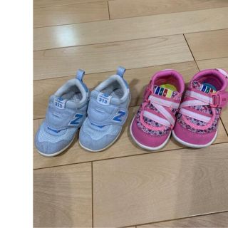 ニューバランス(New Balance)のニューバランス　ブルー13.0㎝&FEIM 花柄のピンク　13.5㎝(スニーカー)