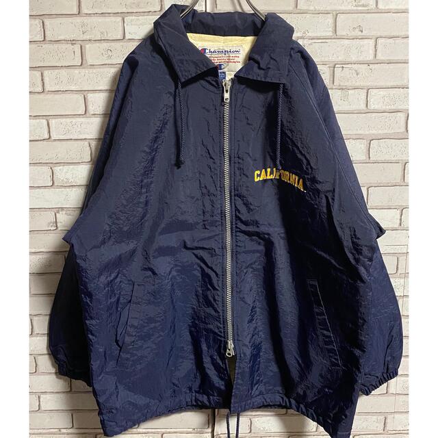 Champion - 90s 古着 チャンピオン 刺繍ロゴ ナイロン ゆるだぼ ビッグ ...