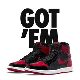 ナイキ(NIKE)のNIKE Air Jordan1 High OG Patent Bred(スニーカー)