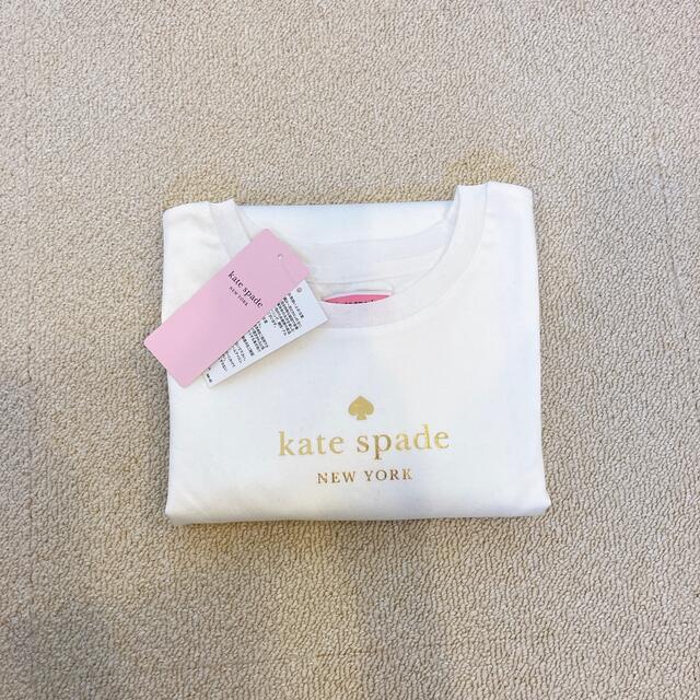 kate spade new york(ケイトスペードニューヨーク)の完売品◇新品未使用◇ケイトスペード  Tシャツ カットソー 140 白 ホワイト キッズ/ベビー/マタニティのキッズ服女の子用(90cm~)(Tシャツ/カットソー)の商品写真