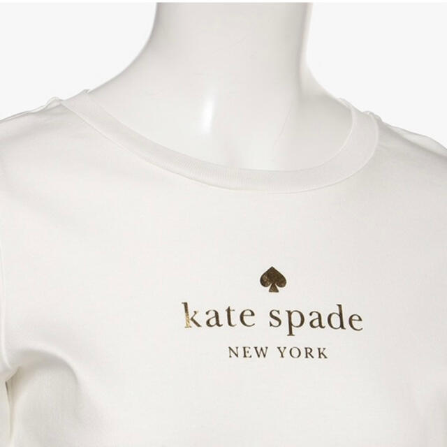 kate spade new york(ケイトスペードニューヨーク)の完売品◇新品未使用◇ケイトスペード  Tシャツ カットソー 140 白 ホワイト キッズ/ベビー/マタニティのキッズ服女の子用(90cm~)(Tシャツ/カットソー)の商品写真