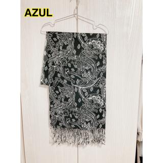 アズールバイマウジー(AZUL by moussy)の【処分価格】アズールバイマウジー　マフラー　ブラック　ペイズリー柄　MOUSSY(マフラー/ショール)