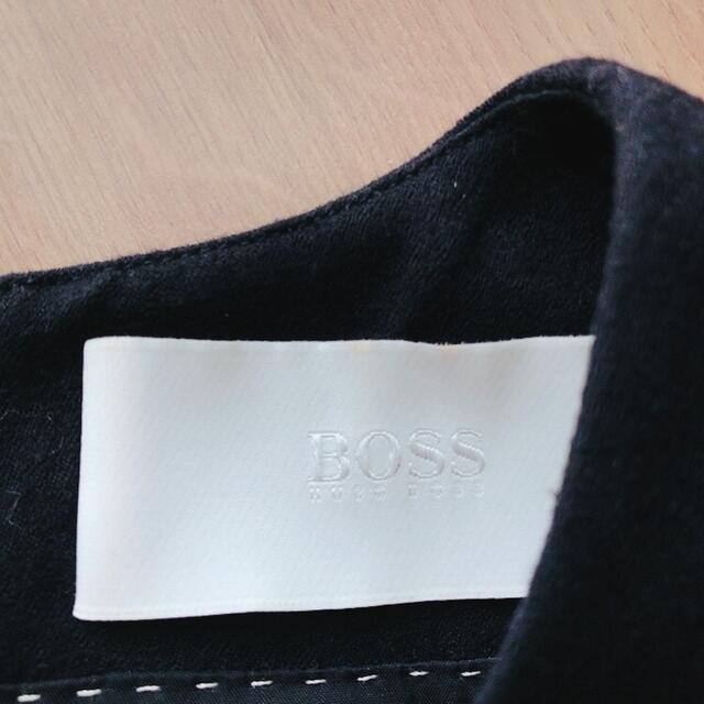 HUGO BOSS 膝下丈ノースリーブワンピース　美品　ネイビー 3