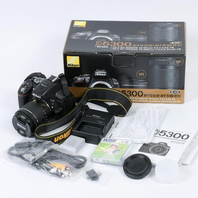 NIKON D5300 デジタル一眼レフカメラ AF-P 18-55スマホ/家電/カメラ