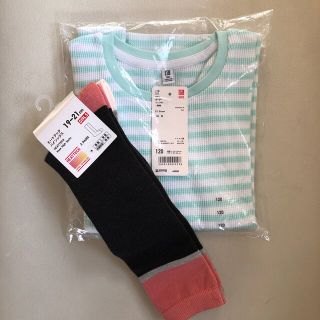 ユニクロ(UNIQLO)のUNIQLO ハイソックス、ワッフルT(靴下/タイツ)