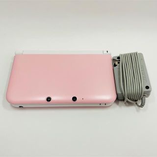 ニンテンドー3DS - ニンテンドー3DS LL ピンク×ホワイト 本体 充電器