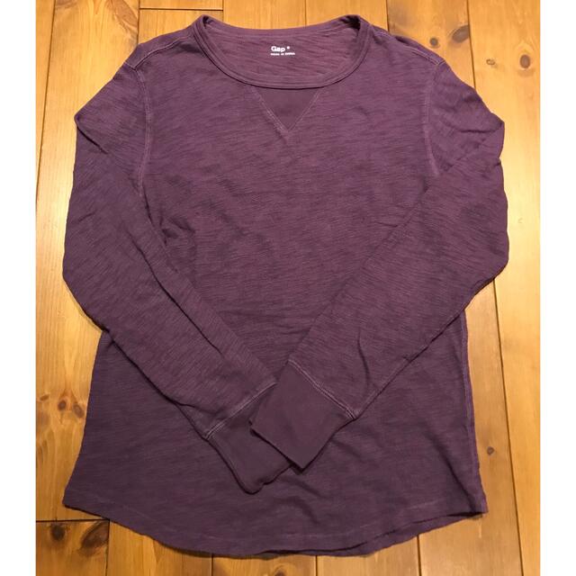 GAP(ギャップ)のGAP ギャップ ロンT ロングスリーブTシャツ 無地  Sサイズ パープル色 メンズのトップス(Tシャツ/カットソー(七分/長袖))の商品写真