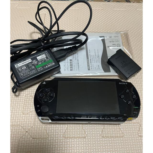 PlayStation(プレイステーション)のSONY PlayStationPortable PSP-1000 ブラック エンタメ/ホビーのゲームソフト/ゲーム機本体(携帯用ゲーム機本体)の商品写真