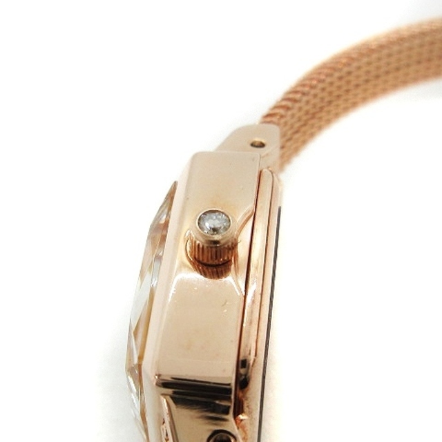 agete(アガット)のアガット 腕時計 クオーツ シェル文字盤 0.02ct ピンクゴールド色 レディースのファッション小物(腕時計)の商品写真