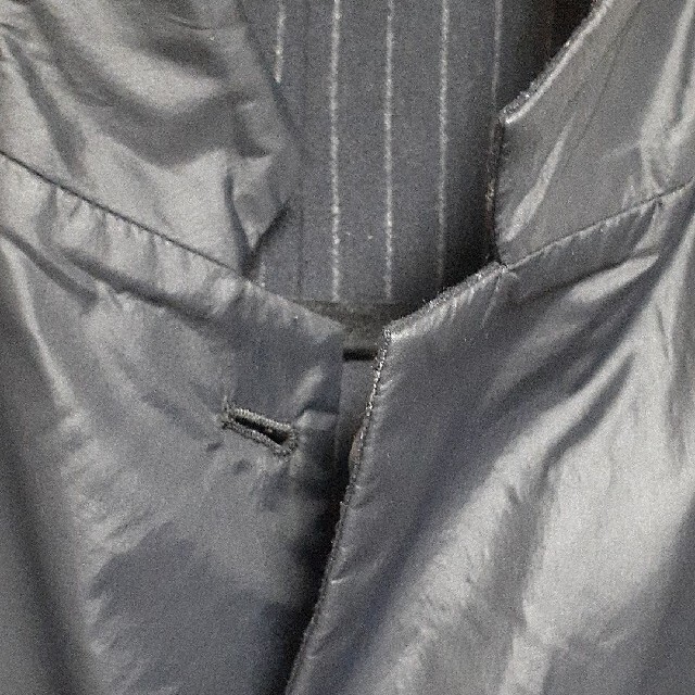 theory(セオリー)のセオリー　メンズリバーシブルジャケット　濃紺ストライプ×黒 メンズのジャケット/アウター(テーラードジャケット)の商品写真
