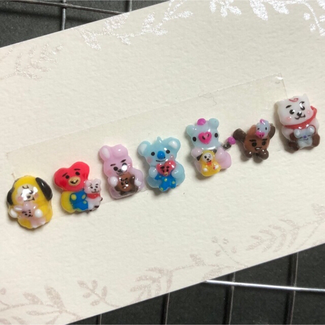 BT21(ビーティーイシビル)のBTS  BT213dネイルパーツ　【BT21リトルバディ　BT21BABY】 コスメ/美容のネイル(デコパーツ)の商品写真