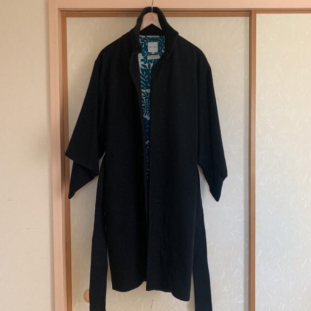 SOU・SOU - SOU・SOU アンゴラ混 角袖外套 濡羽色x 花市松の通販 SOU・SOU - SOU・SOU アンゴラ混 角袖外套 濡羽色x 花市松の通販
