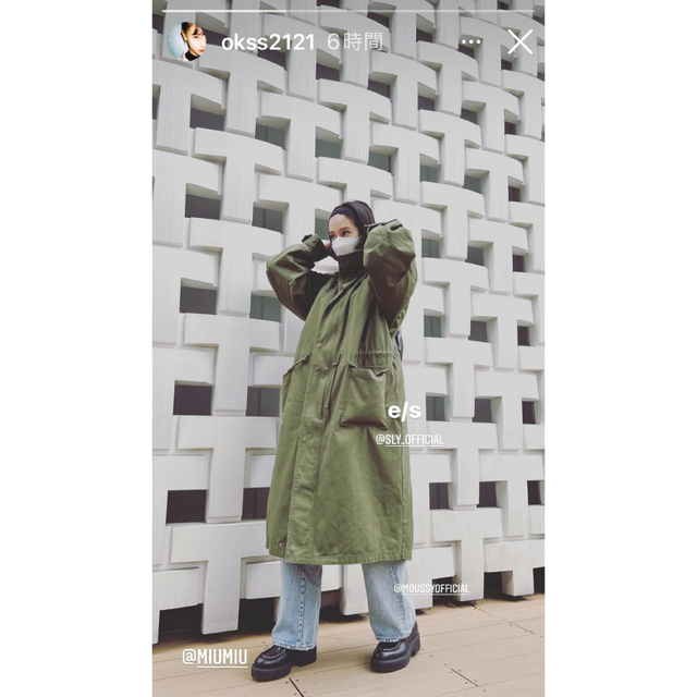 e／s（エマスライ）☆2WAY HOODED MILITARY COAT☆SLY